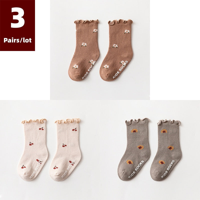 Dainty Print  Anti Slip Baby Socks