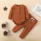 Autumn/Winter Cable Knit 2Pc Suit