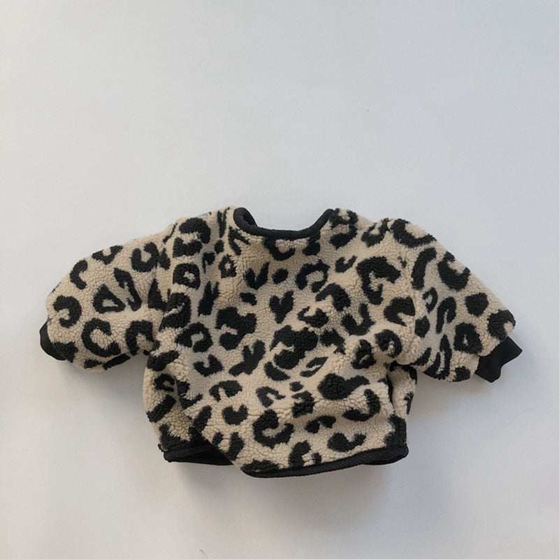 Leopoard Print Fleece Jacket