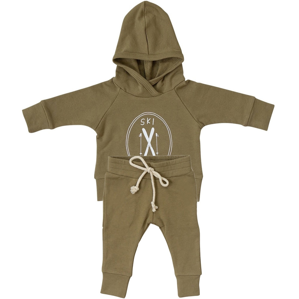 2Pcs Printed Sweatsuit