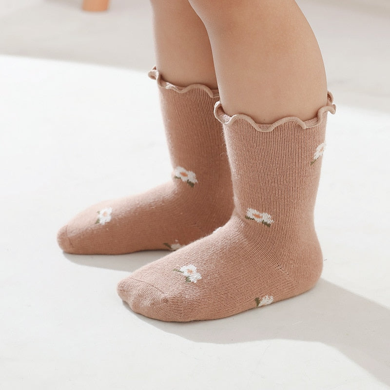 Dainty Print  Anti Slip Baby Socks