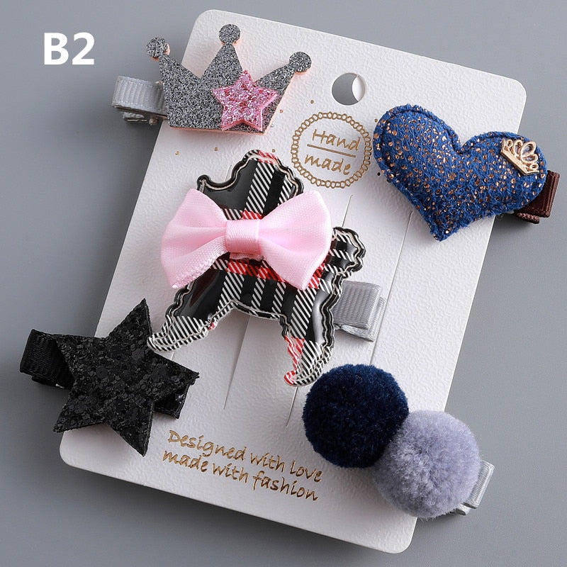 5pcs Kids Hairclips