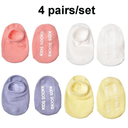 Candy Color Anti-Slip Baby Ankle Socks