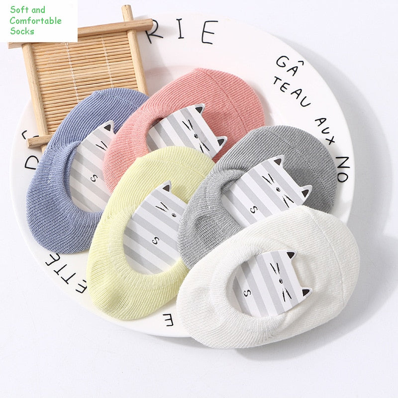 Candy Color Anti-Slip Baby Ankle Socks