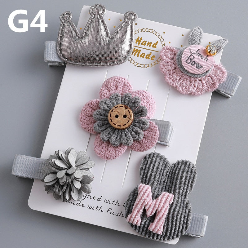 5pcs Kids Hairclips