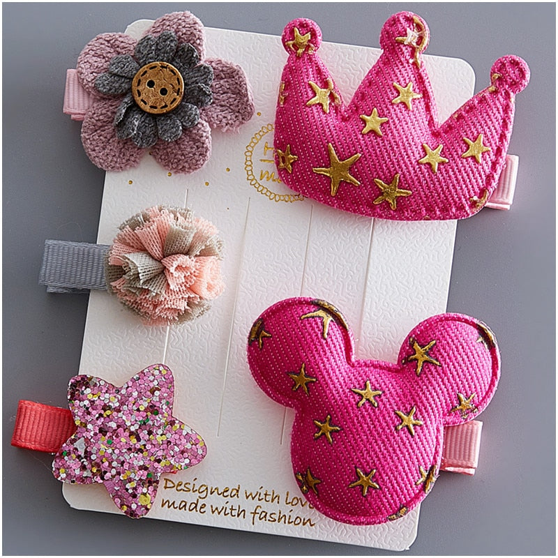 5pcs Kids Hairclips