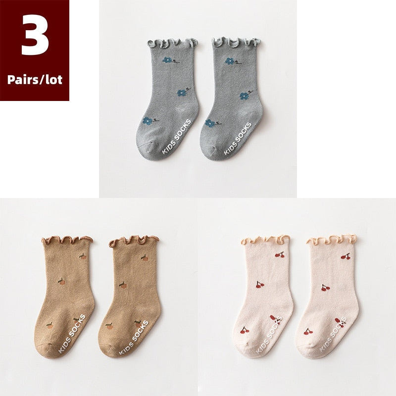 Dainty Print  Anti Slip Baby Socks