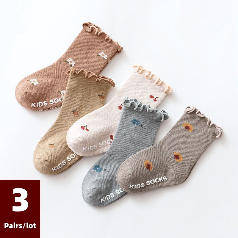 Dainty Print  Anti Slip Baby Socks