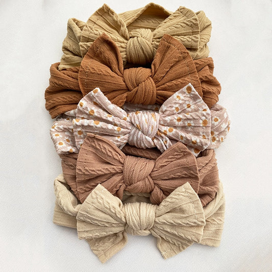 5 Pcs Knit Baby Headbands