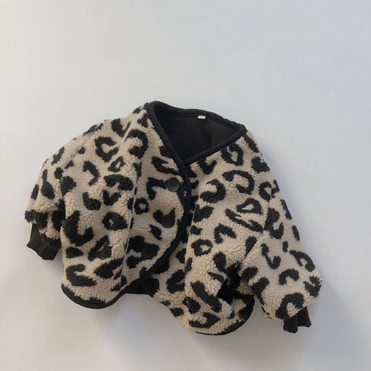 Leopoard Print Fleece Jacket