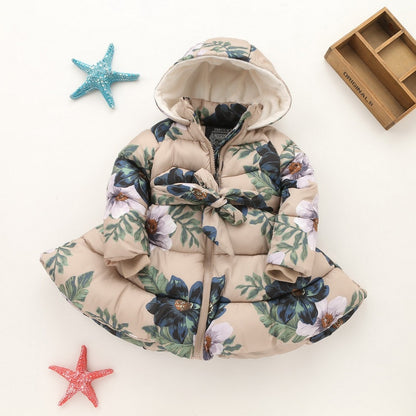 Floral Print Winter Jacket