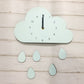 Nordic Style Nursery Clock Wooden Cloud Clock