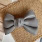 Leather Bow Hairpin