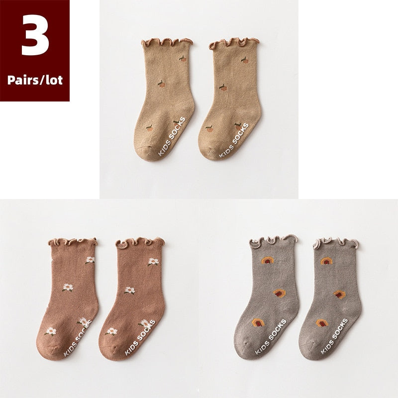 Dainty Print  Anti Slip Baby Socks