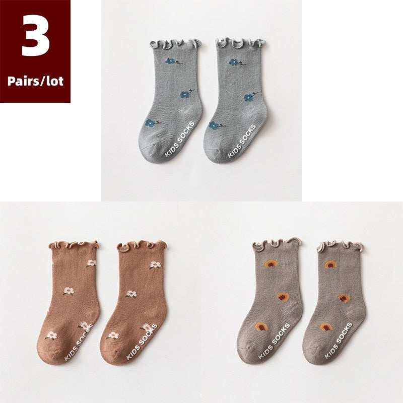 Dainty Print  Anti Slip Baby Socks