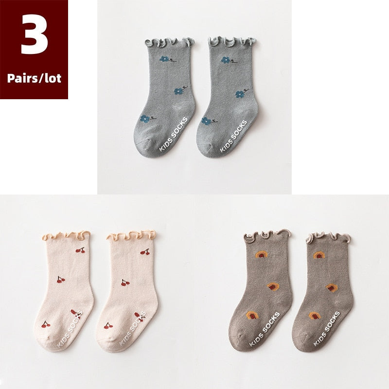 Dainty Print  Anti Slip Baby Socks