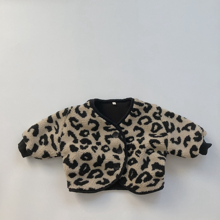 Leopoard Print Fleece Jacket