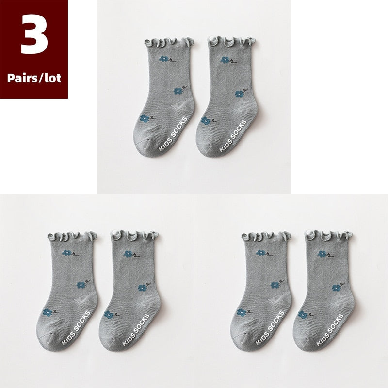 Dainty Print  Anti Slip Baby Socks