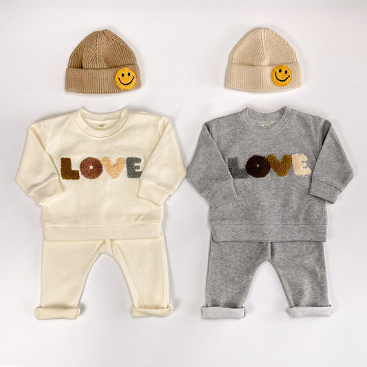 Baby/Toddler LOVE Hoodie Sweatshirt/Pants Set