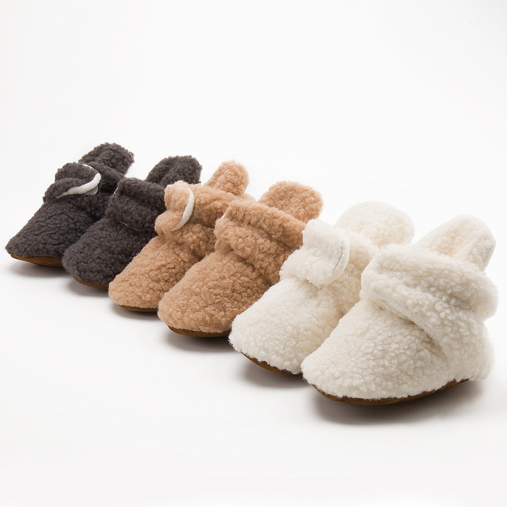 Baby Anti Slip Fuzzy Moccasin Shoes