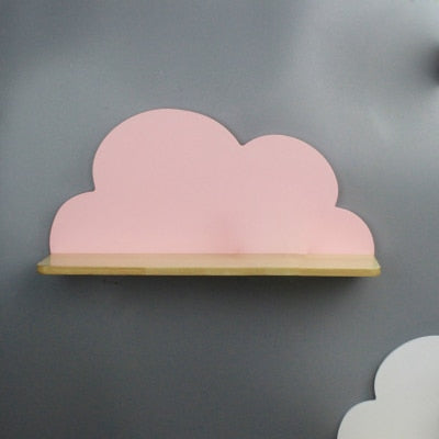 Nordic Style Cloud Wooden Shelf-Room Decor