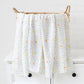 Printed Organic Bamboo Cotton Muslin Swaddle