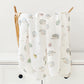 Printed Organic Bamboo Cotton Muslin Swaddle