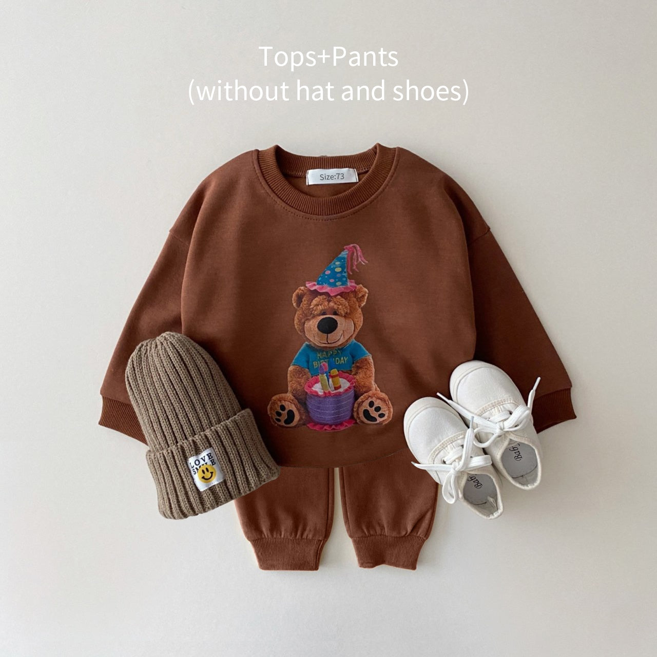 Toddler Birthday Bear Jogger Set