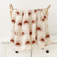 Printed Organic Bamboo Cotton Muslin Swaddle