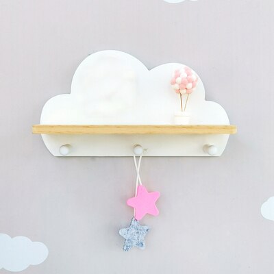 Nordic Style Cloud Wooden Shelf-Room Decor