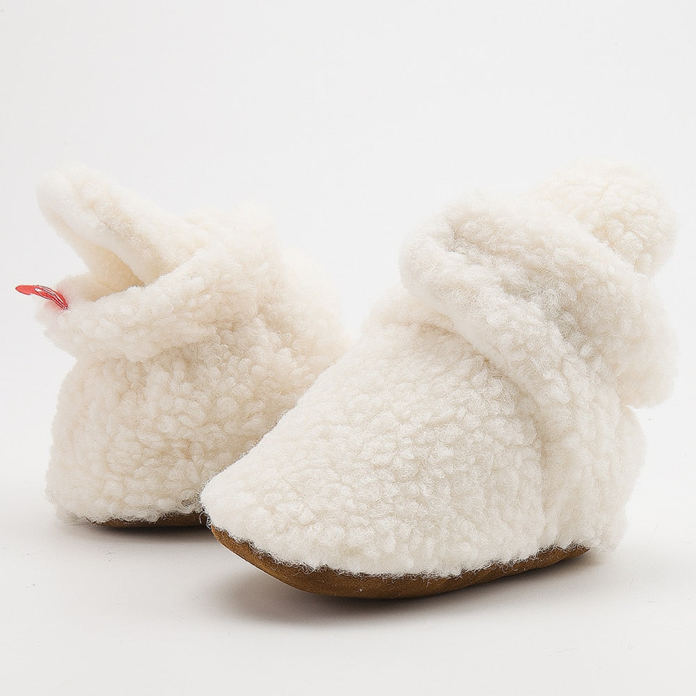 Baby Anti Slip Fuzzy Moccasin Shoes