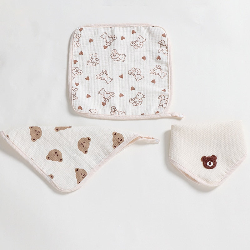 Baby Neutral Color Handkerchief Bib