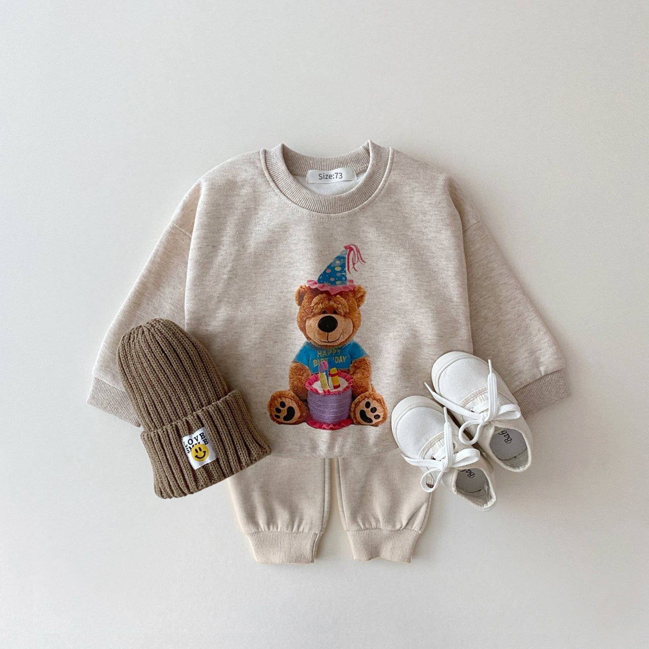 Toddler Birthday Bear Jogger Set