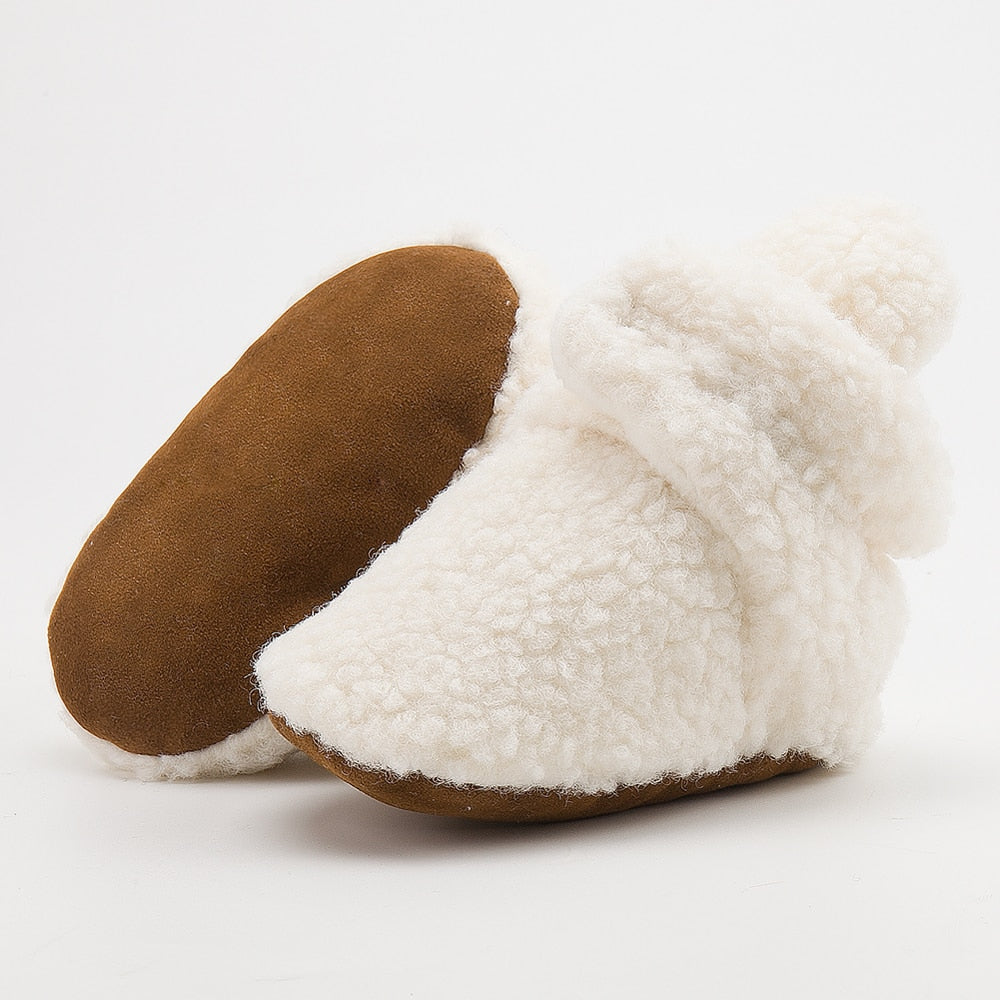 Baby Anti Slip Fuzzy Moccasin Shoes