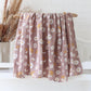 Printed Organic Bamboo Cotton Muslin Swaddle