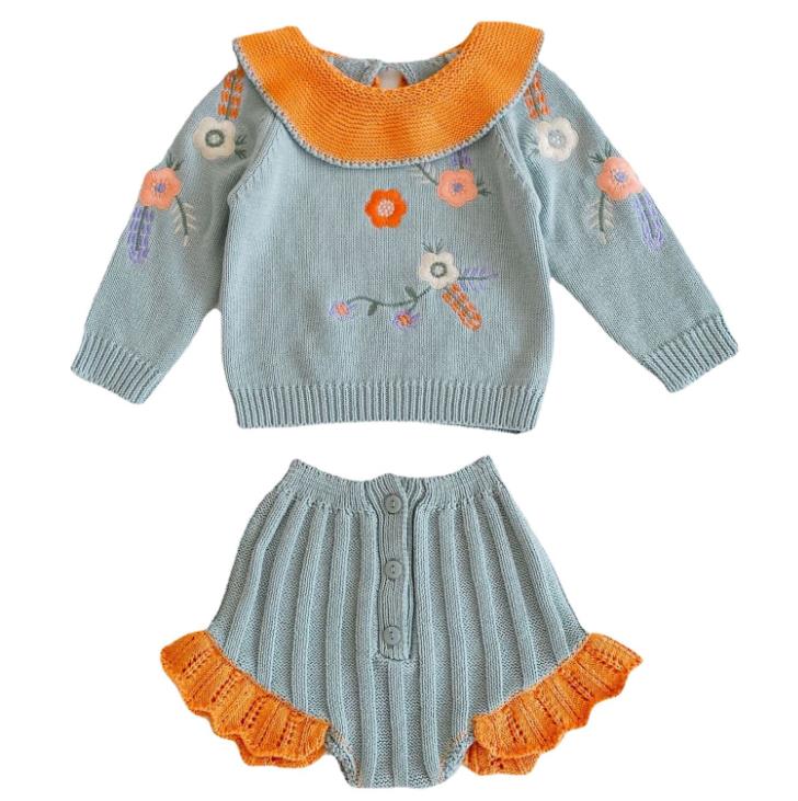 Baby Knitted Romper/Sweater