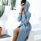 Women's Hooded Turkish Cotton Terry Cloth Robe