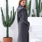 Women's Hooded Turkish Cotton Terry Cloth Robe