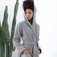 Women's Hooded Turkish Cotton Terry Cloth Robe