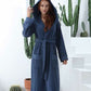 Women's Hooded Turkish Cotton Terry Cloth Robe