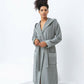 Women's Hooded Turkish Cotton Terry Cloth Robe