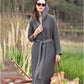 Women's Hooded Turkish Cotton Waffle Robe