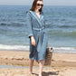 Women's Hooded Turkish Cotton Waffle Robe