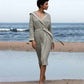 Women's Hooded Turkish Cotton Waffle Robe