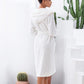 Women's Hooded Turkish Cotton Terry Cloth Robe