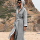 Women's Hooded Turkish Cotton Waffle Robe